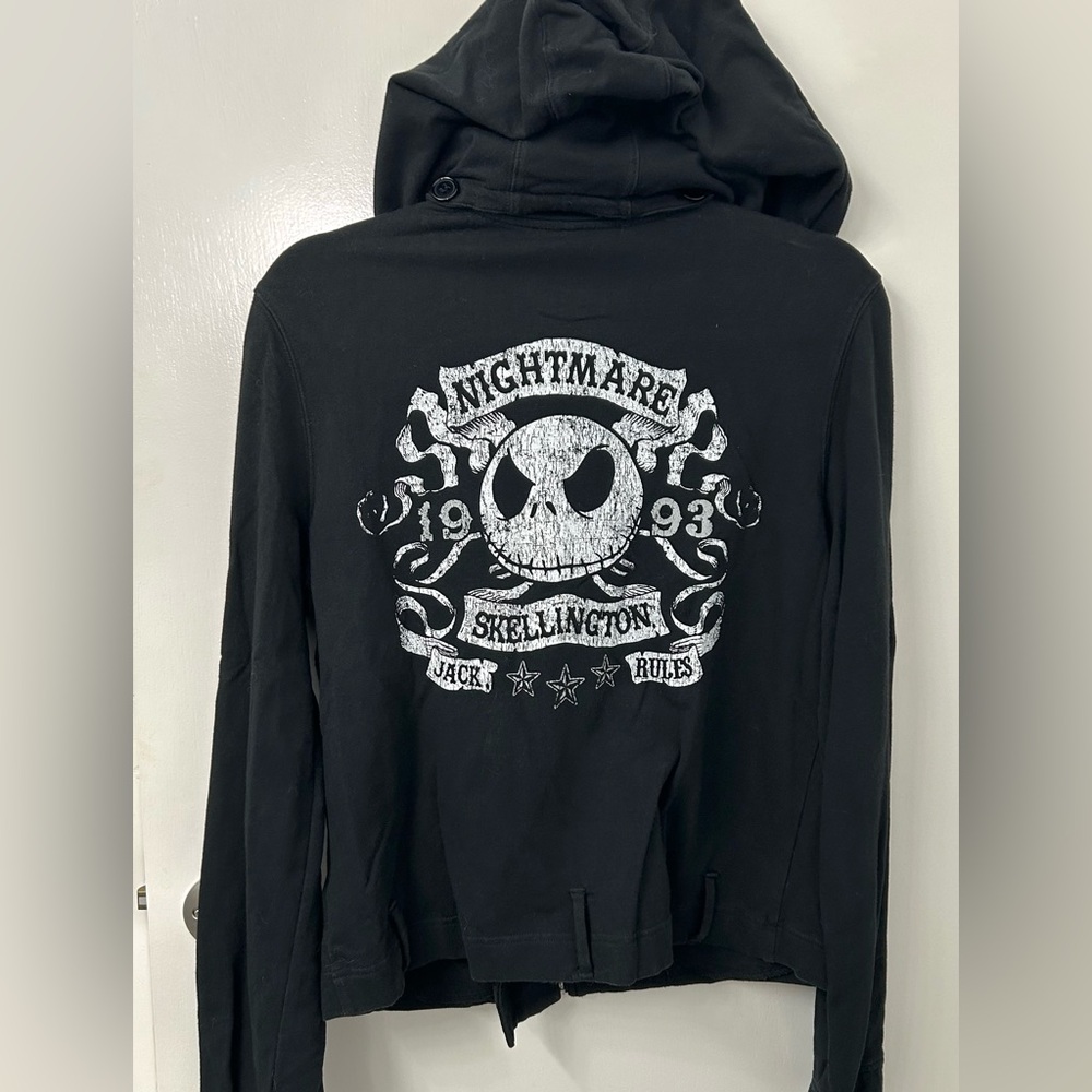 Disney Nightmare Before Christmas Jack Skellington Moto Jacket - Picture 2 of 6